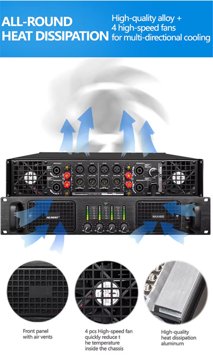 4-channel 800W amplifier 4-channel 800W amplifier