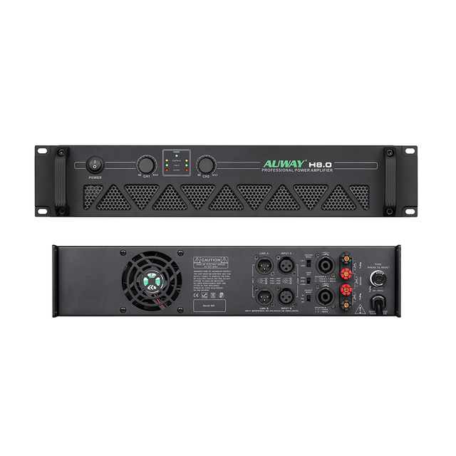 H6.0 1600W 2 Channel Class H Power Amplifier for full range speaker