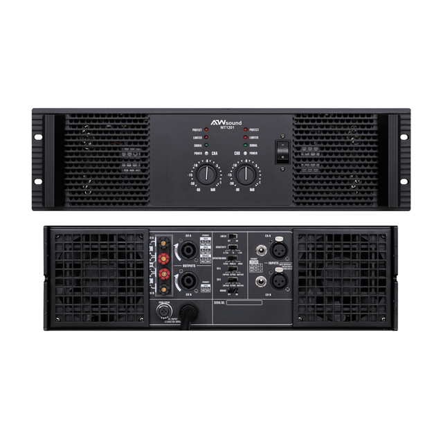 MT1201 Professional Power Amplifier - 2x1450W @8Ω Class H Touring Amplifier